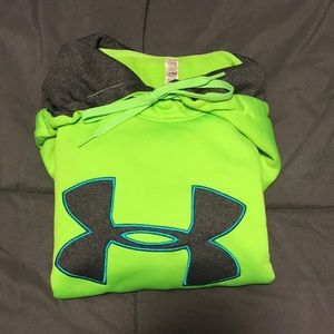 Under Armor Coldgear Lime Green Sweater